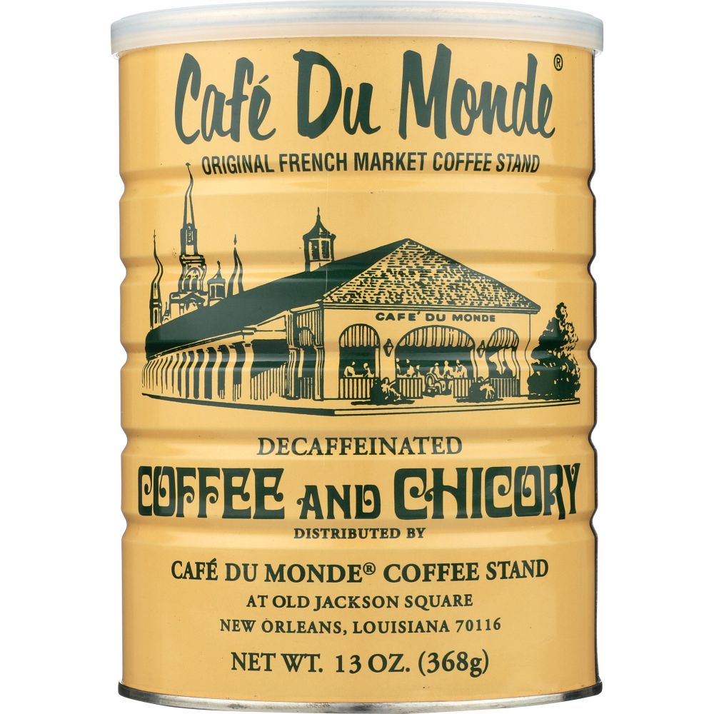 CAFE DU MONDE: Decaffeinated Coffee and Chicory, 13 oz