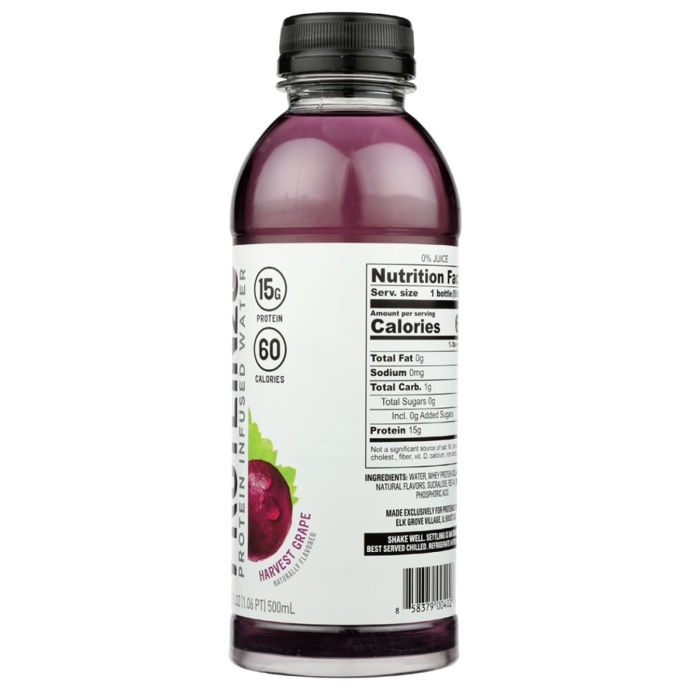 PROTEIN2O: Harvest Grape Protein Drinks, 16.9 fo