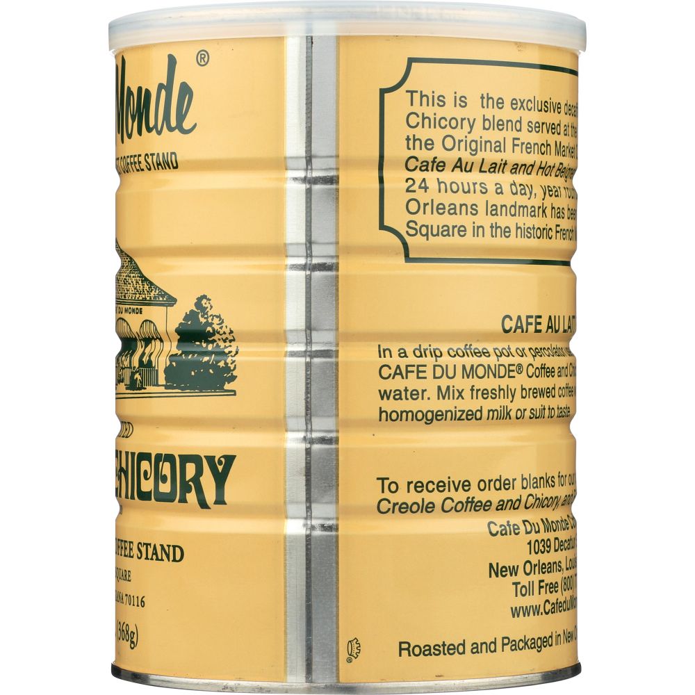 CAFE DU MONDE: Decaffeinated Coffee and Chicory, 13 oz